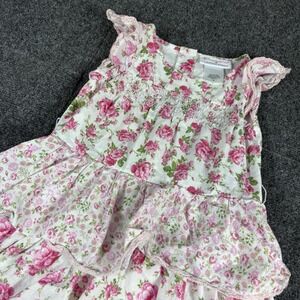 American Girl x LoveShackFancy Pink Garden Party Floral Tiered Midi Dress 5 READ